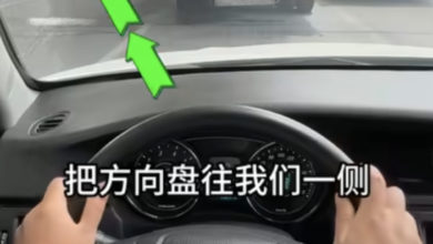 Photo of 等红灯停在大货车后方 方向盘打一圈或能救一命？