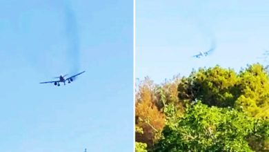 Photo of 【视频】美国航空客机发动机空中起火冒烟 急返拉斯维加斯
