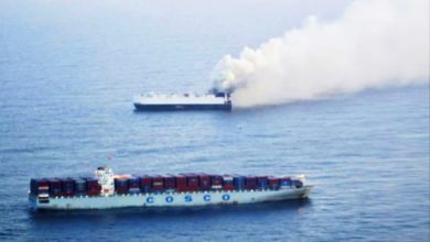Photo of 3000辆中国新车随货船沉入海底 海上燃烧十余天后终沉没