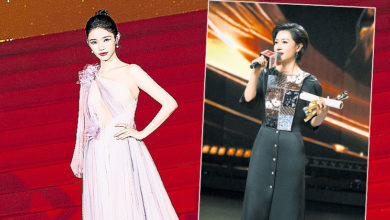 Photo of 上海影展万茜落泪领金爵影后 林允性感礼服成焦点