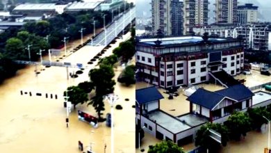 Photo of 贵州30年最大洪水 足球场10分钟内淹没 百货变瀑布