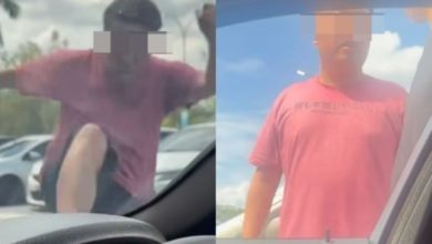 Photo of 浪漫约会变惊魂 路怒男暴走 猛踹情侣车