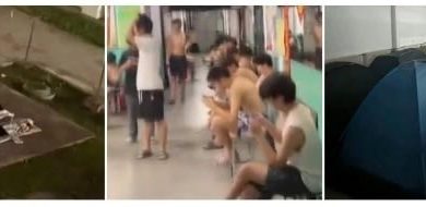 Photo of 中国东北持续高温 高校学生睡楼道操场卫生间避暑