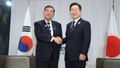 Photo of 韩日领导人首次会谈 拟恢复穿梭外交