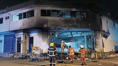 Photo of 储液化石油气店屋失火 烈火引爆炸3男烧伤