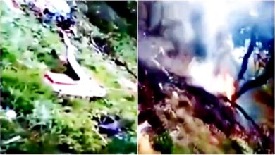 Photo of 印度直升机坠毁7死 残骸四散森林 狂烧画面曝光