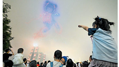 Photo of 庆祝六一儿童节 无人机灯光秀童趣十足