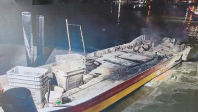 Photo of 渔船着火3坠海2获救 谢财本遗体寻获