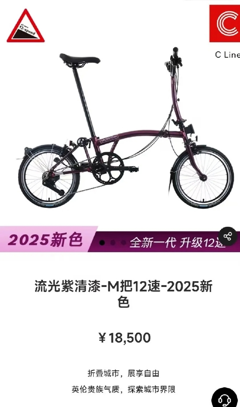 马云骑乘的脚车和自己的同款，价格大约是1.8万元。