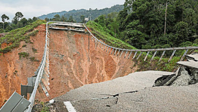 Photo of 去年连场大雨坍塌 阿灵路往肯逸路段将维修