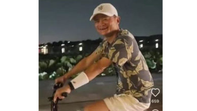Photo of 马云夜游西湖偶遇网友 骑逾万脚车笑回：很凉快