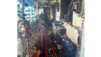 Photo of 疑手机充电酿火患 机智七旬嫲携2孙逃生