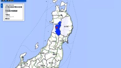 Photo of 日本清晨连发三震！鹿儿岛4.4地震后 秋田也摇晃 气象厅警告：恐有更强震