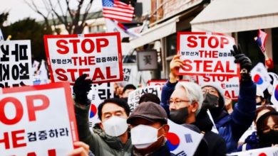 Photo of 韩国多地爆反华游行 中国使馆向韩国提交涉