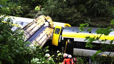 Photo of 德国火车出轨酿3死 多人重伤 疑豪雨引土崩酿灾