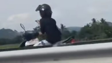 Photo of 骑摩多逆行滑手机 警方通缉她