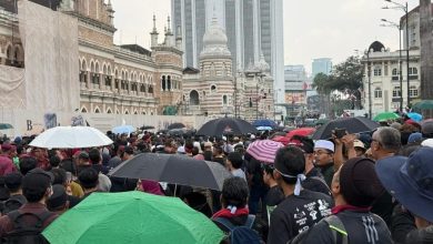 Photo of 参与者挥舞旗帜 口号声震耳欲聋