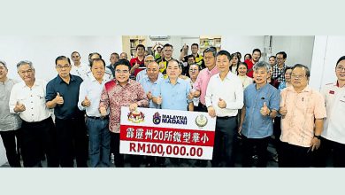 Photo of 霹政府拨款10万 20微型华小各获5000元
