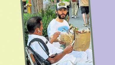 Photo of 奥斯卡男配避丑 与路人互动泄行踪