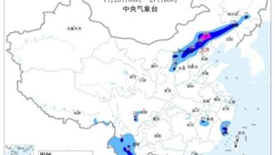 Photo of 中国北方多地降雨破极值 游客受促多关注天气