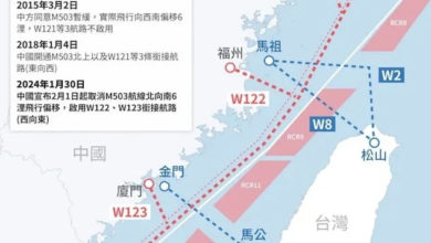 Photo of 台湾称中国开放航线引发地区不安