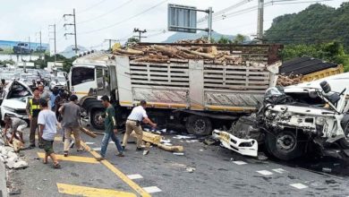 Photo of 拖格罗里来不及煞车 大道追尾酿10车连环撞