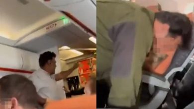 Photo of 男子机舱高喊“身上有炸弹” 乘客包围制伏飞机紧急降落