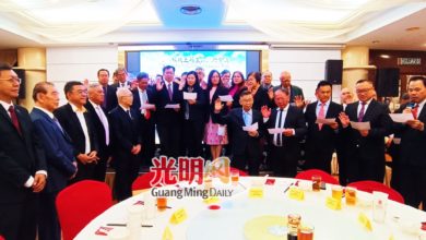 Photo of 【槟五福堂广州府会馆理事就职礼】槟去年每100新生儿18华裔 黄汉伟鼓励华人多生育