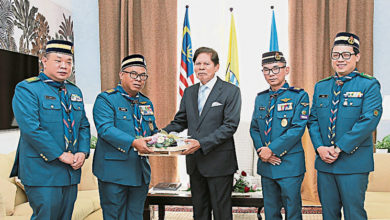 Photo of 槟童军总会理事访州元首 汇报近10年活动