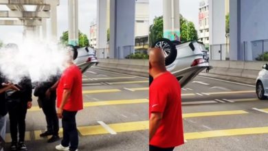 Photo of Kemalangan? Kemengenelangan? Abang遇车祸直播 口齿打结惹笑