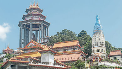 Photo of 极乐寺方丈：那是遮雨蓝布 万佛宝塔塔顶没变色