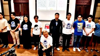 Photo of 赵明福逝世16周年追思会〡赵家及赵明福民主促进会 鞠躬回礼 向支持者道谢