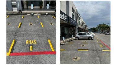 Photo of 威省租赁特别停车位新规 红色线条+“KHAS”