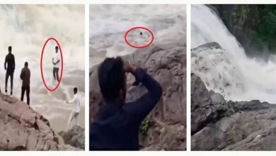 Photo of YouTuber站瀑布岩石上拍照 下秒水坝洩洪被冲走下落不明