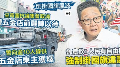 Photo of 邓章钦:人民有自由权       强制挂国旗违宪