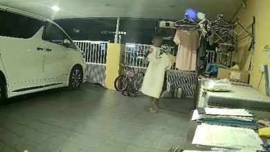 Photo of 男子半夜闯民宅偷女性衣物内衣裤 华妇上传电眼拍下干案过程后报警
