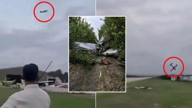 Photo of 女友搭小飞机在空中刚允求婚    小飞机在男友面前爆炸坠毁