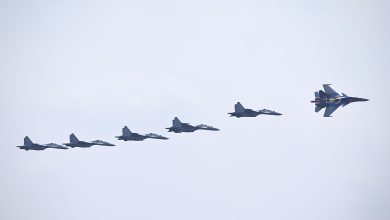 Photo of 空军总司令国庆首秀 苏30领航震撼登场