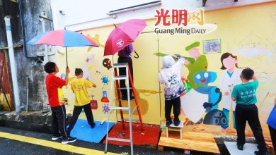 Photo of 唯一参赛小学兼华校 吉华H校生走出校园绘壁画