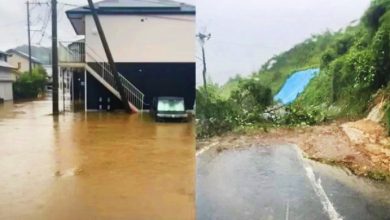 Photo of 日本鹿儿岛一夜暴雨 民宅崩塌 车辆坠河