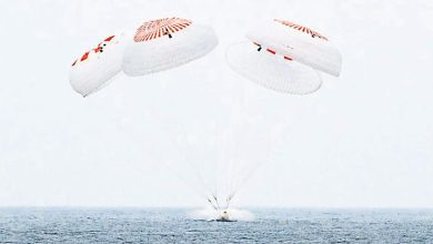 Photo of 结束国际太空站5个月任务 龙飞船载4太空人返地球