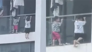 Photo of 视频| 两幼童13楼阳台外“悬空吊单杠”　惊险画面曝光