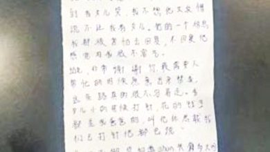 Photo of 母携3岁女儿跳海案〡女死者遗书曝光 写给闺蜜 道出婚姻问题