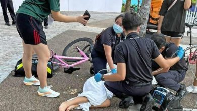 Photo of 遭脚踏车撞倒 12岁女童昏迷不醒
