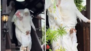 Photo of 视频 | 新娘穿窄婚纱难下楼 伴娘义气相挺一手抱起