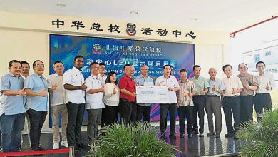 Photo of 林冠英拨4.2万 中华总校设LED显示屏