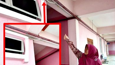 Photo of 昔加末地震〡法兹里：昔5政府建筑物 现轻微裂痕但不损结构