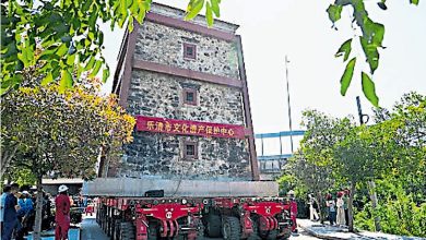 Photo of 让路扩建公路 浙百年省保碉楼成功平移