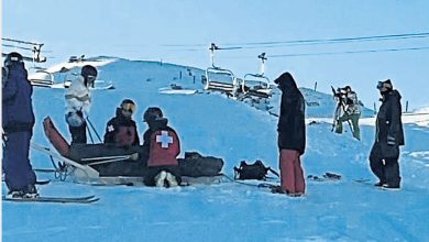 Photo of 进行雪上训练 谷爱凌人为事故受伤