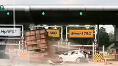 Photo of “罗里司机跳车?” 行车记录仪画面掀热议
